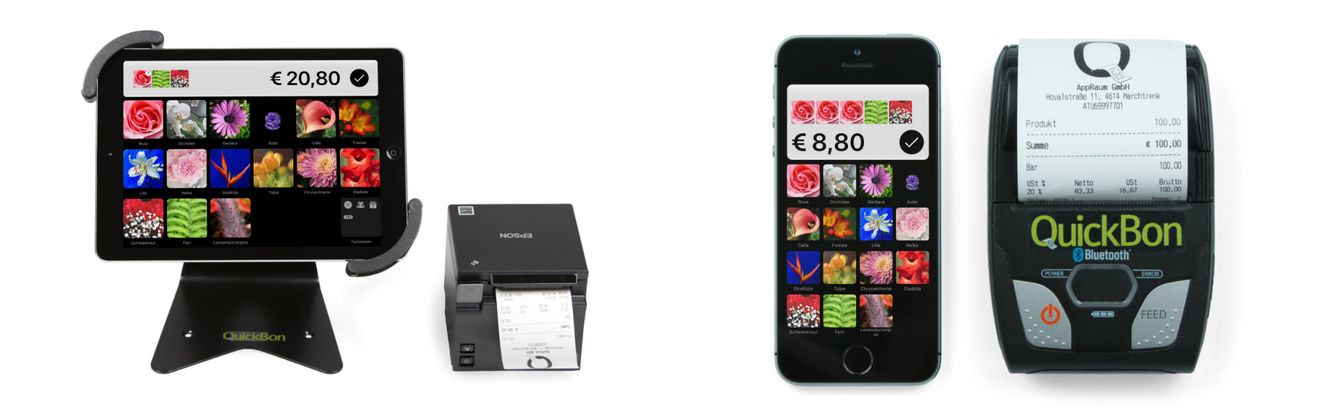 Bild einer QuickBon Kasse eines/r Florist/in